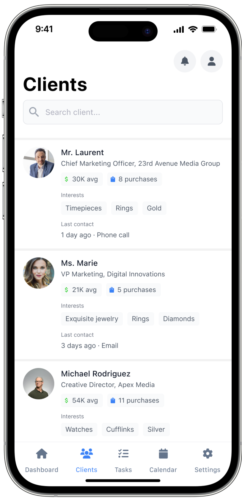Client list